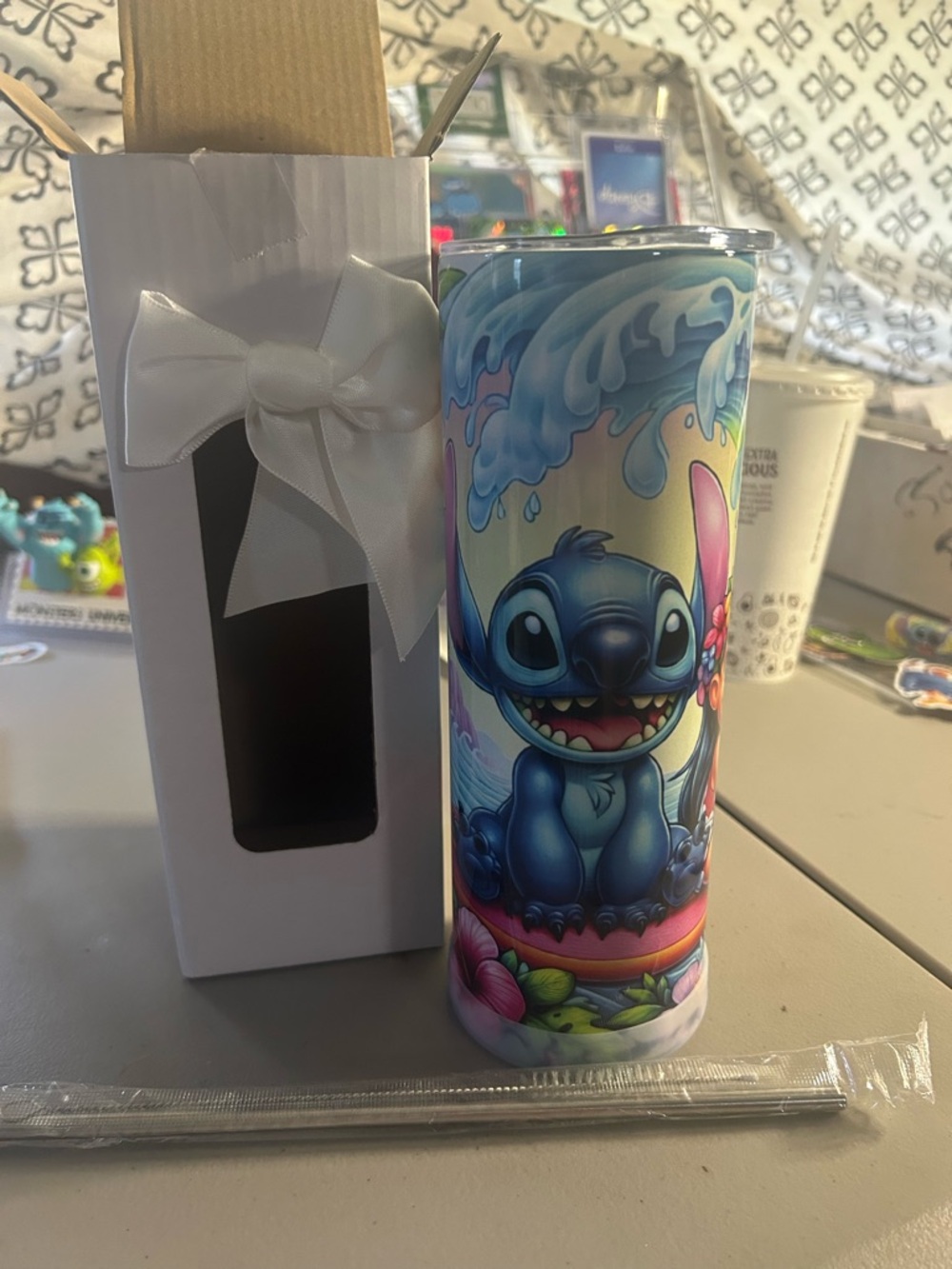 Stitch Beach Wave Tumbler - Blue